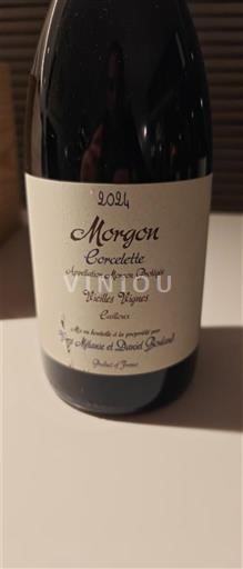 Beaujolais Morgon Vins Mélanie et Daniel Bouland Corcelette Vieilles Vignes Cailloux 2024