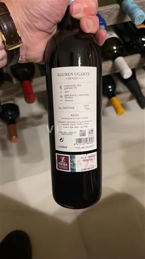 La Rioja Rioja Eguren Ugarte Reserva Sin añada