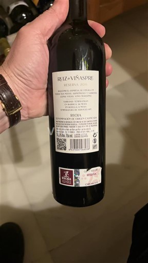 La Rioja rioja Ruiz de Viñaspre Reserva Icke årgångsbetecknad