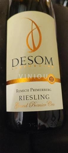 Luksemburška Mosela Grand Premier Cru Desom Remich Primerberg Grand Premier Cru 2023