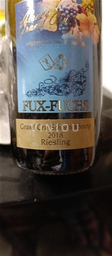 Elsass Riesling Grand Cru Fux-Fuchs Schoenenbourg 2018