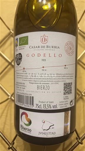 Castille và León Bierzo Casar de Burbia Godello 2023