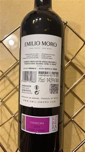Castille và León Ribera del Duero Emilio Moro Cosecha 2021