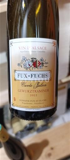 Elzas Alsace Grand Cru Domaine Fux et Fuchs Julien 2022