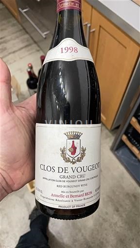 Burgundija Clos-de-vougeot Grand Cru Armelle et Bernard Rion 1998