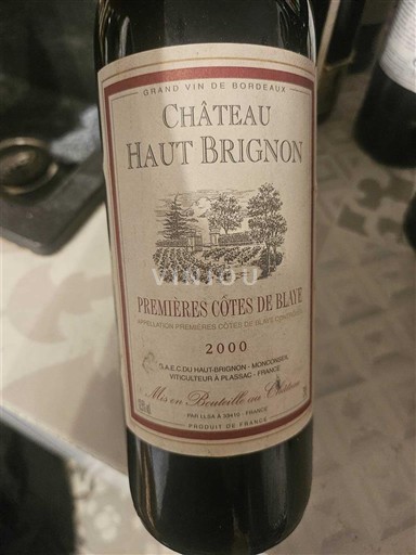 Bordeaux Ni doloceno Château Haut Brignon 2000