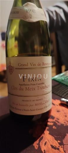 Burgundija Fixin Moillard Clos du Meix Trouhans 1998