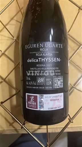 La Rioja Rioja Eguren Ugarte delicaTHYSSEN- 2021
