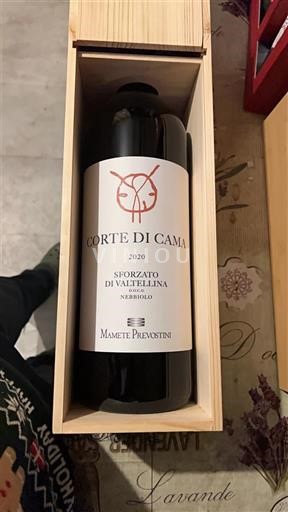 Lombardiet Sforzatovin fra Valtellina Mamete Prevostini Corte di Cama 2020