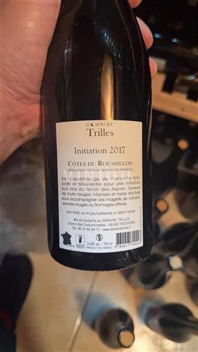 Roussillon Côtes du Roussillon Domaine Trilles Initiation 2017