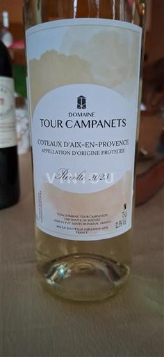 Provence Coteaux d'Aix-en-Provence Domaine Tour Campanets 2023
