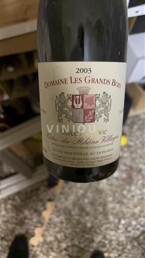 Rhônevallei Côtes-du-rhône-villages Domaine Les Grands Bois Philippine 2003