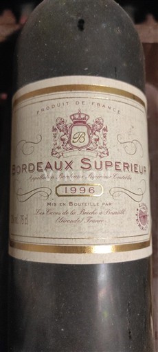 Burdeos Bordeaux superior Les Vins de la Tuilière à Bonnières 1996