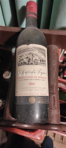Burdeos Primeras Colinas de Burdeos Château Peyrat 1989