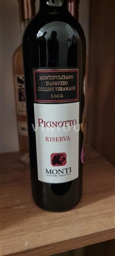 Abruzzo Montepulciano d'Abruzzo Colline Teramane Monti Pignotto Riserva 2015
