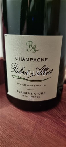 Champanhe Robert Allait Plaisir Nature Zéro Dosage Não Sazonado