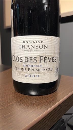Burgundsko Beaune Premier Cru Domaine Chanson Clos des Fèves Monopole 2009