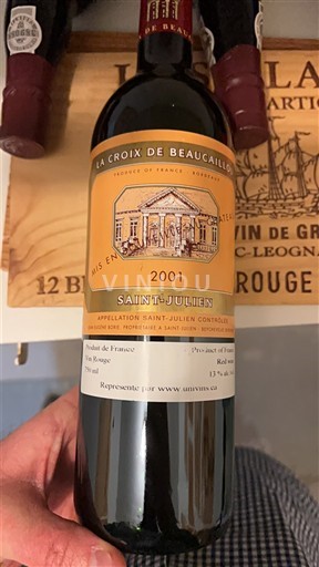 Bordeaux Saint-Julien La Croix de Beaucaillou 2001