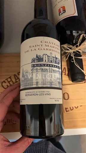 Languedoc Coteaux del Languedoc Château Saint Martin de la Garrigue Bronzinelle 2003