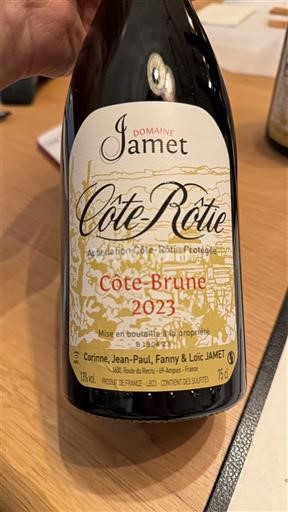 Rhône Valley Côte-Rôtie Domaine Jamet Côte-Brune 2023