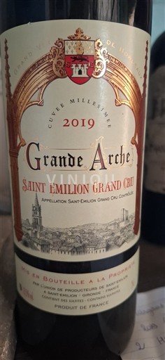 Bordeaux Saint-Émilion Grand Cru Grand Cru Grande Arche Millésimée 2019