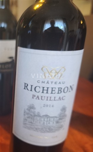 Bordeaux Pauillac Château Richebon 2014