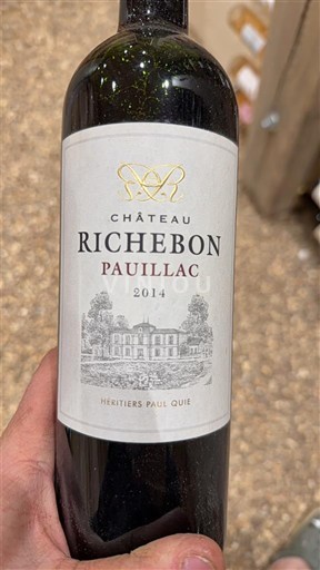 Bordeaux Pauillac Château Richebon 2014