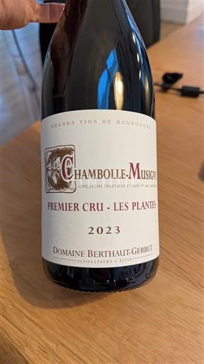 Burgund Chambolle-Musigny Premier Cru Domaine Berthaut-Gerbet Premier Cru - Les Plantées 2023