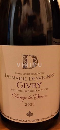 Bourgogne Givry Domaine Svignes Champ la Dame 2023