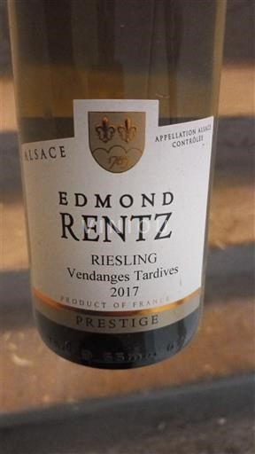 Alsazia Vendanges Tardives Edmond Rentz Prestige 2017