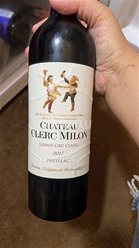 Bordeaux Pauillac Grand Cru Classé Château Clerc Milon 2017