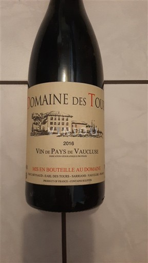 Rona dolina Ni doloceno Domaine Igp Pays Du Vaucluse (vin De Pays Du Vaucluse) Des Tours Merlot Emmanuel Reynaud 2016