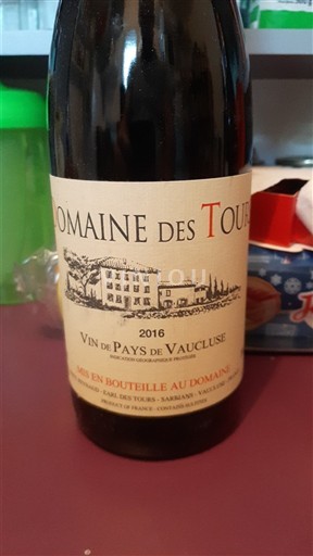 Provence, hạ lưu Rhône, Corse Vaucluse Domaine Igp Vaucluse (vin De Pays De Vaucluse) Des Tours Emmanuel Reynaud 2016