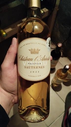 Bordeaux Sauternes Château L'Arisé Prestige 2022