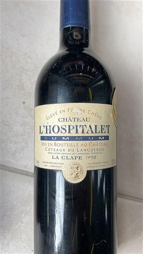 Linguadoca La Clape Château L'Hospitalet Summum 1998