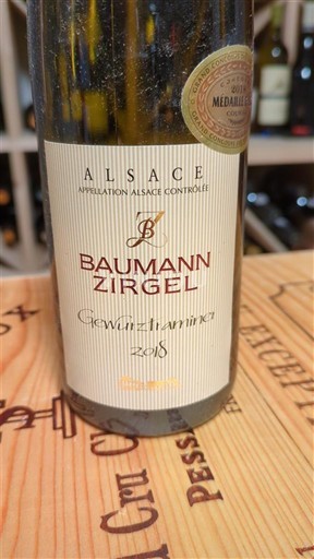 Alsace Baumann Zirgel Gewurztraminer 2018