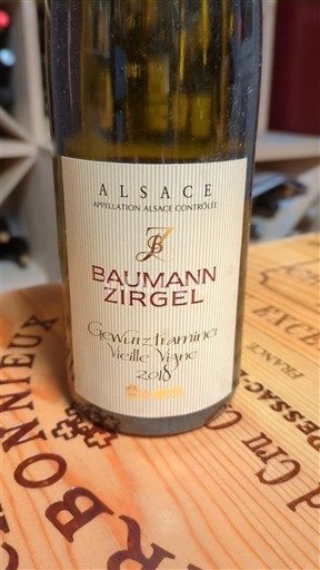 Alsace Baumann Zirgel Vieilles Vignes 2018
