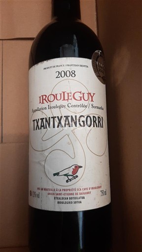 Sydväst Irouléguy Cave d'Irouléguy Txantxangorri 2008