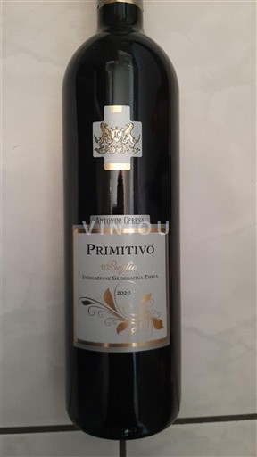 Apulia Wines Primitivo di Manduria Antonini Ceresa 2020