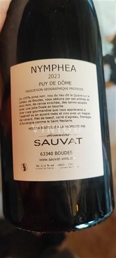 Valle della Loira Puy-de-Dôme Domaine Sauvat Nymphea 2023