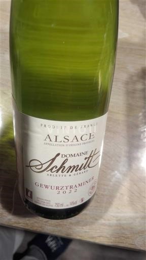Alsacia Domaine Schmitt 2022