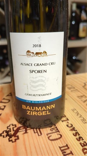 Alzacija Gewürztraminer Grand Cru Baumann Zirgel Sporen 2018