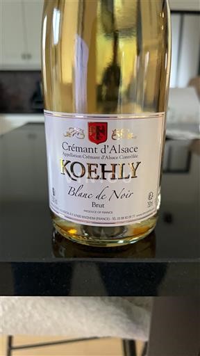 Alsazia Crémant d'Alsazia Koehly Blanc de Noir Senza annata