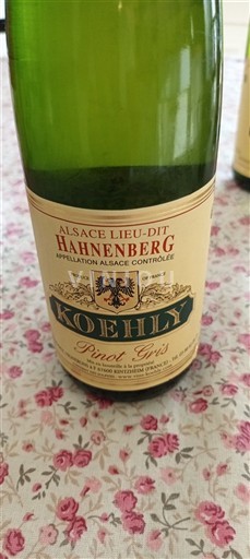Alsacia Koehly Hahnenberg Sin añada