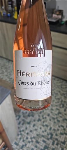Rhônedalen Côtes du Rhône Héritages 2023