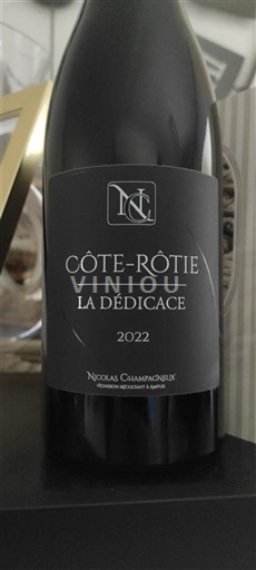 Rhône Valley Côte-Rôtie Nicolas Champanneux La Dédicace 2022