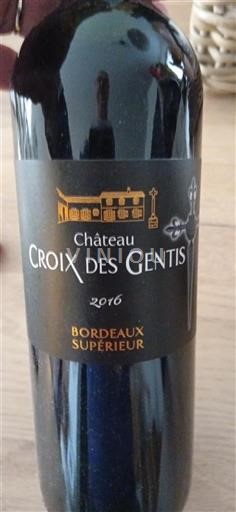 Burdeos Bordeaux superior Château Croix des Gentis 2016