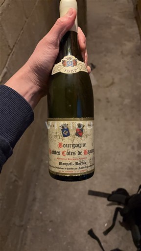 Burgundija Hautes Côtes de Beaune Maupouil-Moreault 1987