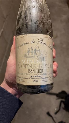 Vale do Loire Coteaux-du-layon Domaine Pierre Bise Le Chêne 1988