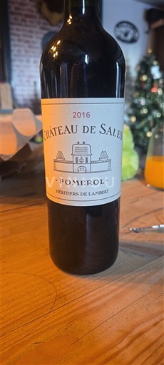 Bordeaux Pomerol Château Sales 2016